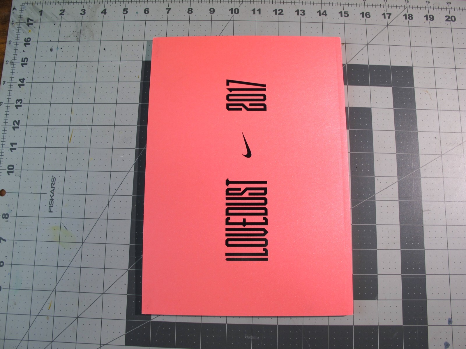 vtg 2010s Nike I LOVE DUST promotional design softcover Book
