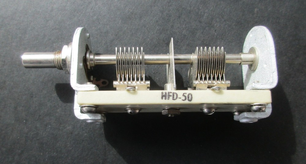 Hammarlund Air Variable Capacitor - HFD-50 Dual Sections