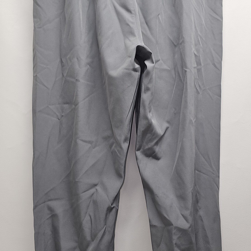 TechTraining Gray Active Pants Zip Pockets Drawstring 100% Polyester