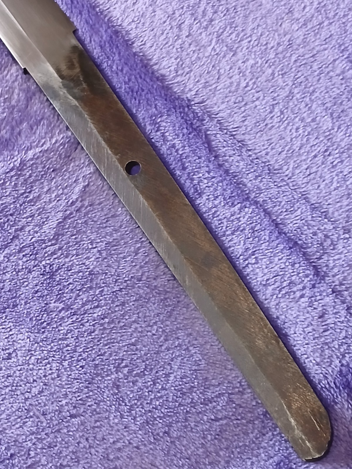 WWII Japanese Ofiicer's Showato Sword Signed "Fukumoto Amahide" with Tachi Tsuka