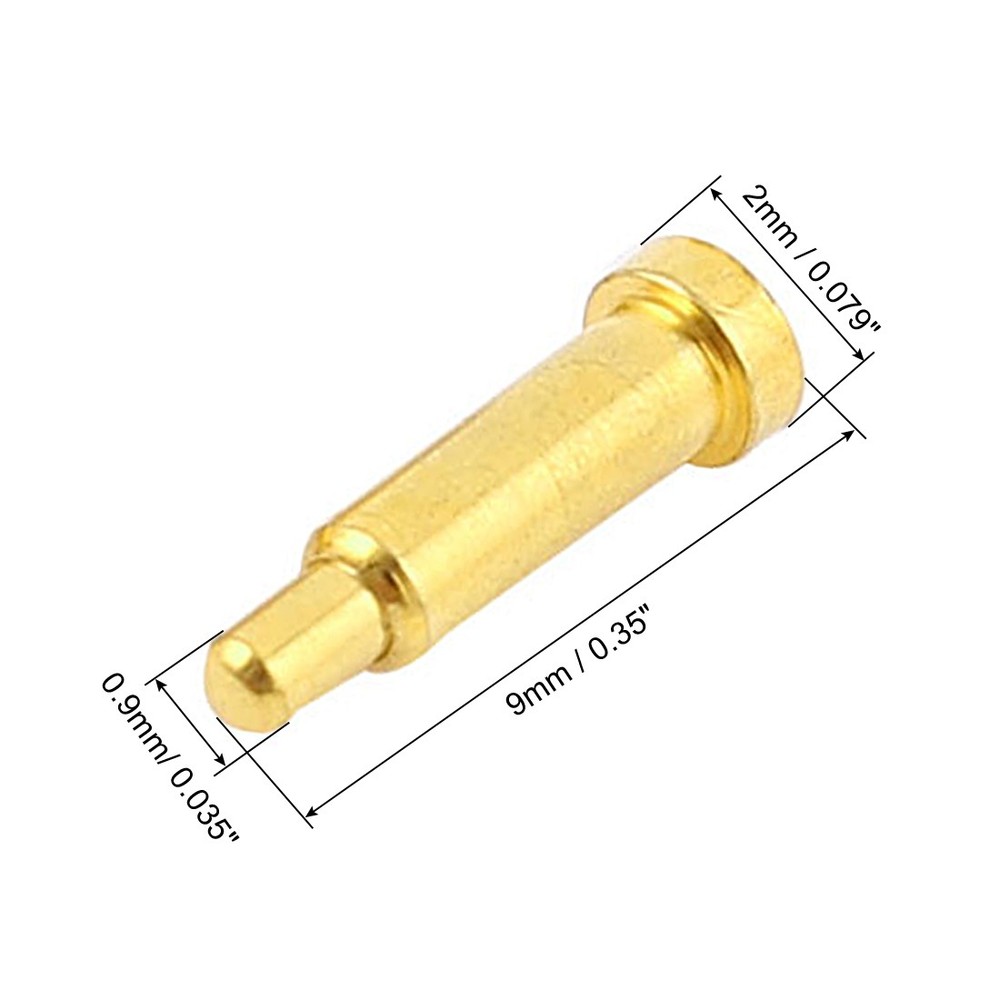 10 Pcs Spherical Tipped Spring Loaded Probes Testing Pins