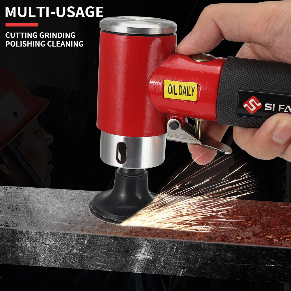 Mini Orbital Sander Grinder Polisher Kit, 2" Air Right Angle Surface Prep Tools