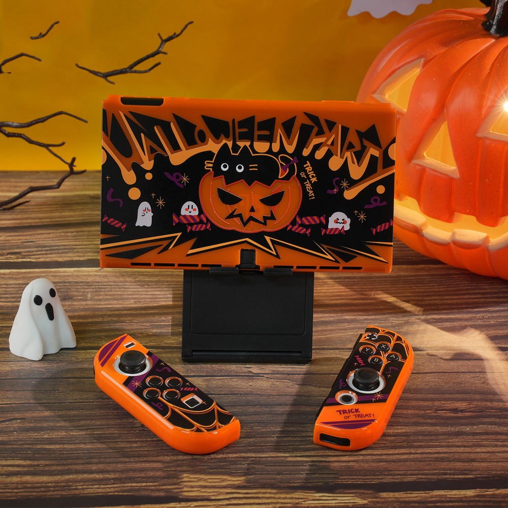 GeekShare Case for Nintendo Switch/OLED Halloween Shell Troublemaker luminous