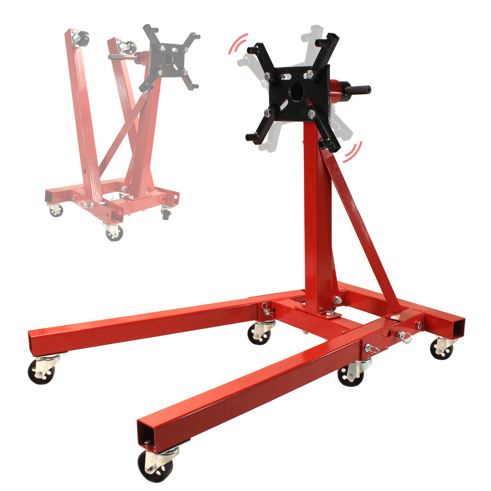 2000 LBS Folding Engine StandVehicle Engine Block Stand 360Degree Head