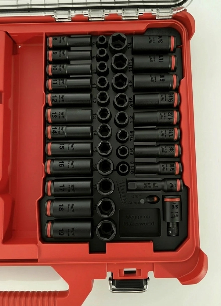 Milwaukee 49-66-7009 Impact Socket Insert for PACKOUT Tool Box (Insert Only)