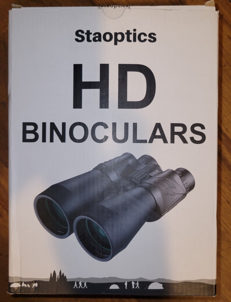 Staoptics 15x60 HD Binoculars. Opened Box.  Still in protective bag.