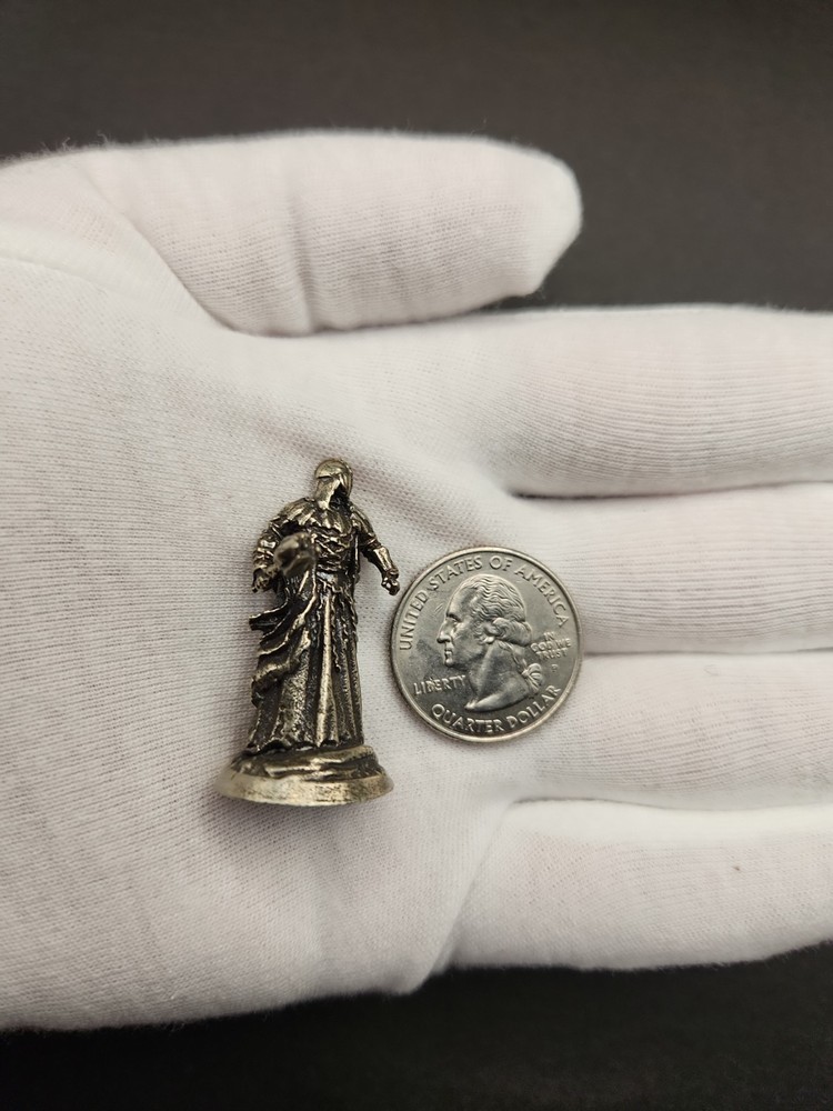 Solid Metal Ancient Warrior Miniature Figure, Heavy and Sturdy