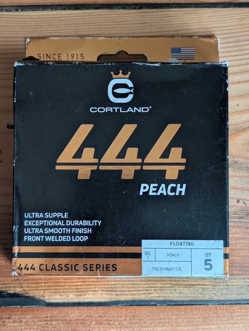 5WT WF Cortland 444 Peach Double Taper Fly Line Flyfishing