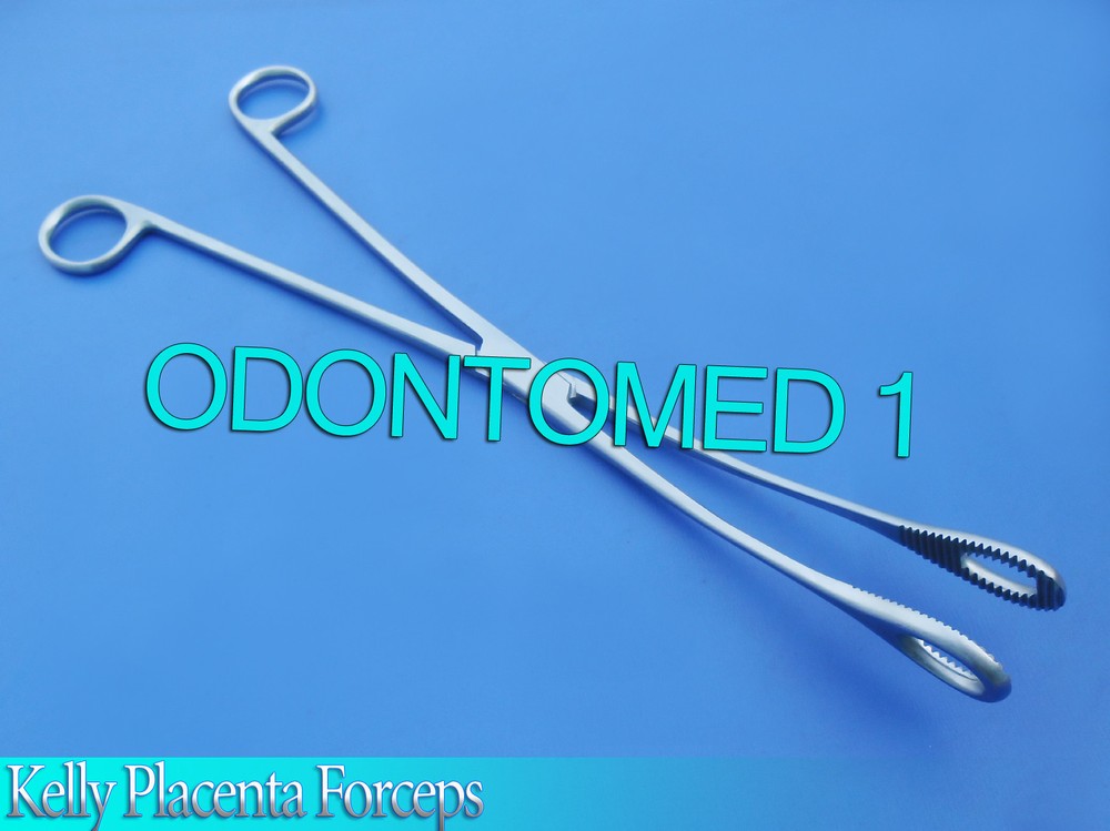 Kelly Placenta Sponge Forceps 12.5" Surgical Instruments