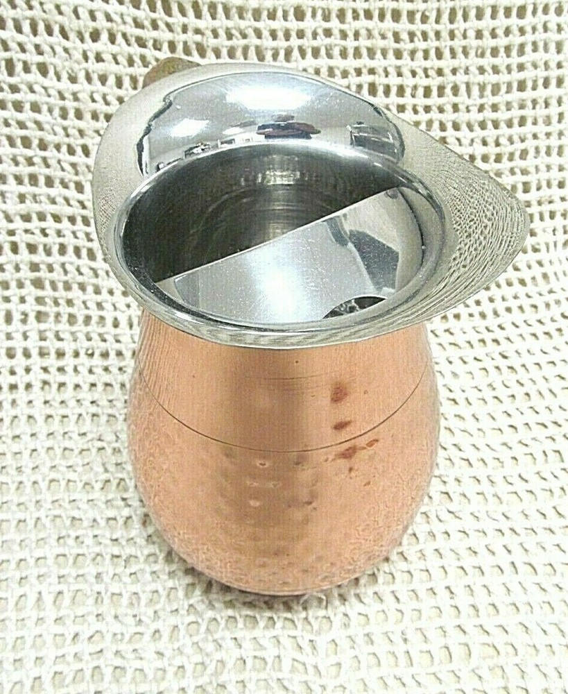 Moscow Mule ~ COPPER / STAINLESS PITCHER & 2 MUG / CUP 3 Pc SET ~ EUC