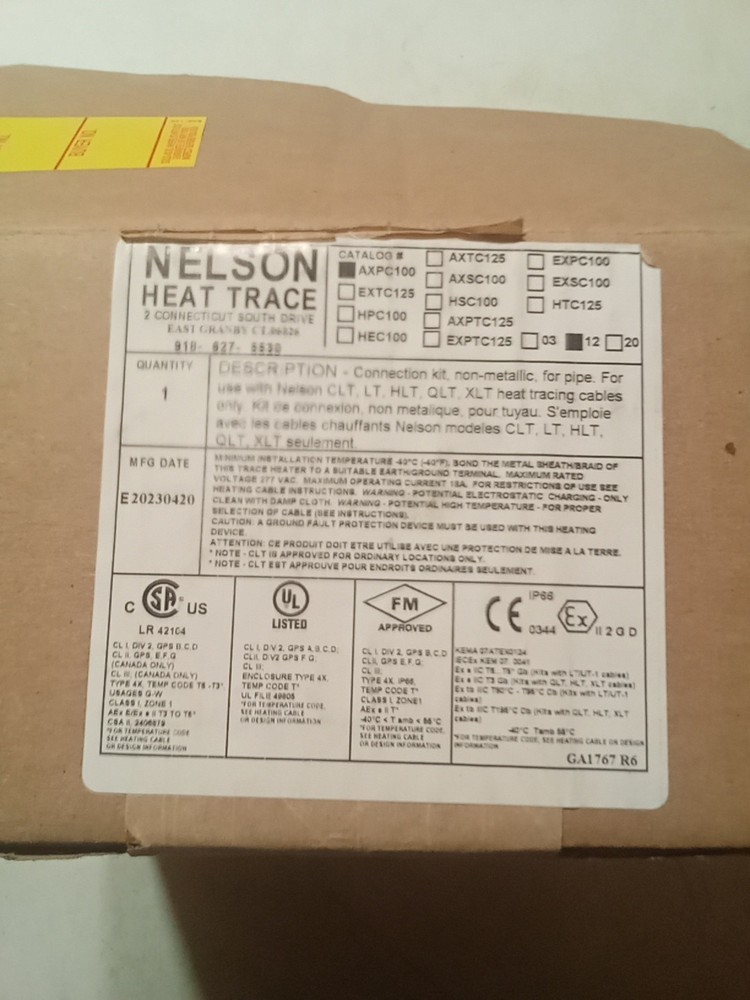NELSON Heat Trace AXPC100