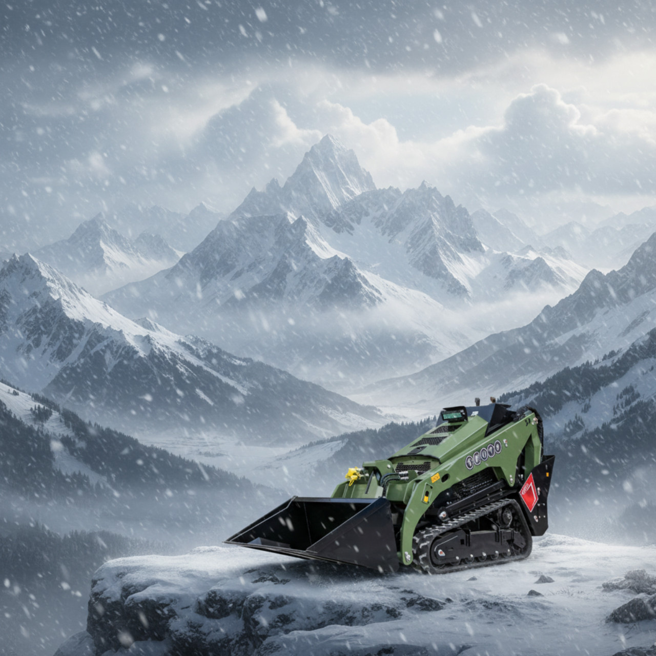 TYPHON Stomp V1000 Kubota D1105 Diesel 24.4hp Skid Steer Hydraulics Full Control