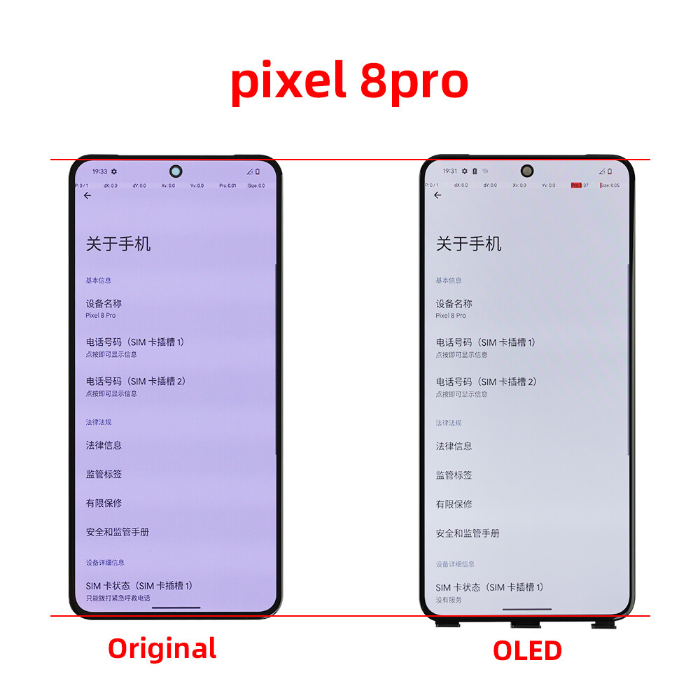 Small OLED Screen For Google Pixel 8 Pro Touch Digitizer LCD Display Replacement