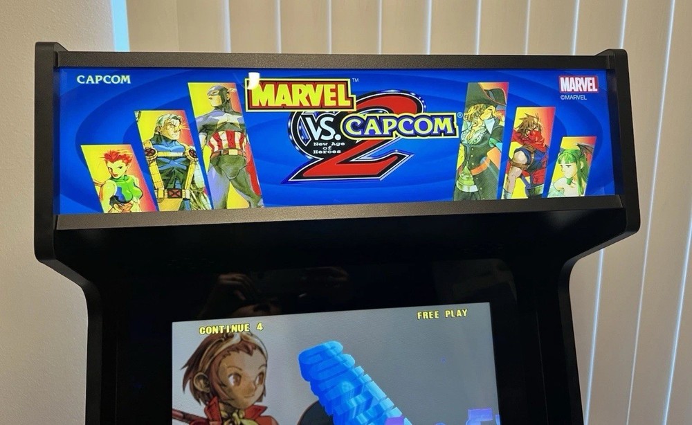 Marvel vs Capcom 2 w/ Lit Marque - Arcade1Up Riser Included 🔥 VERY RARE