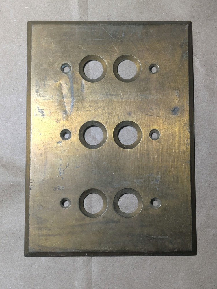 Perkins Triple Gang Push Button Switch Cover