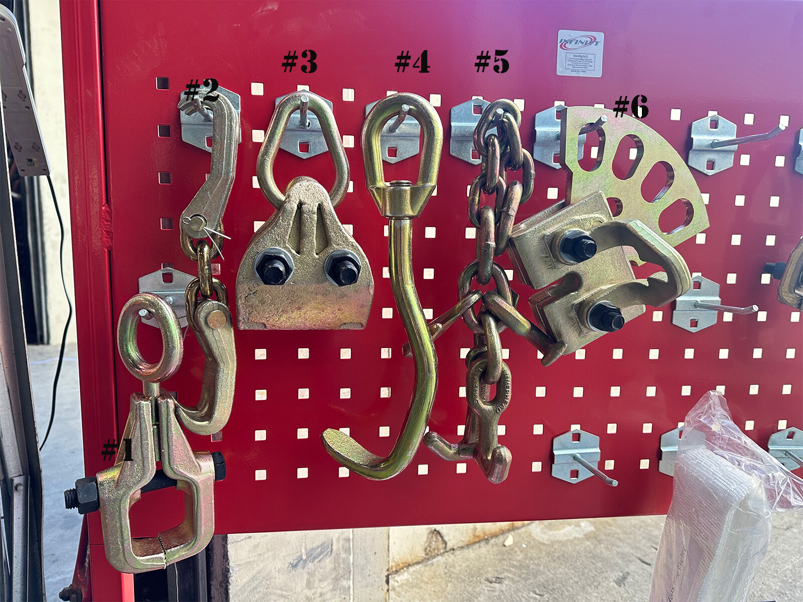 6pcs Heavy Duty Auto body Frame Machine Pulling Clamps Tool Set Repair Dent