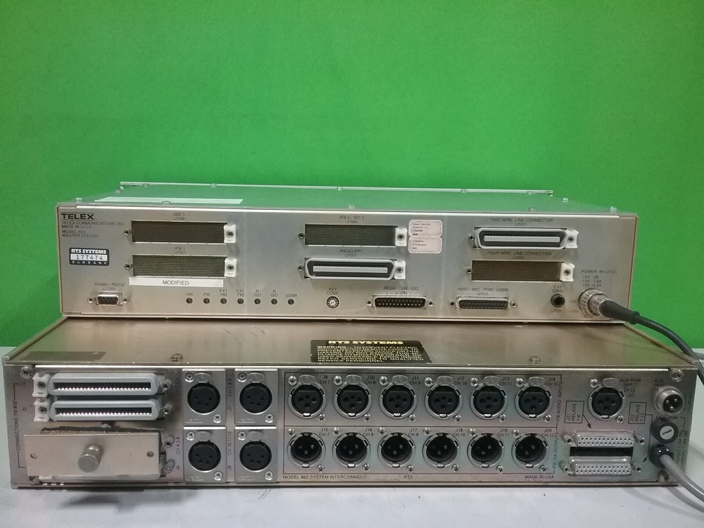 Telex RTS 803 Master Station + RTS 862 Intercom System Interconnect