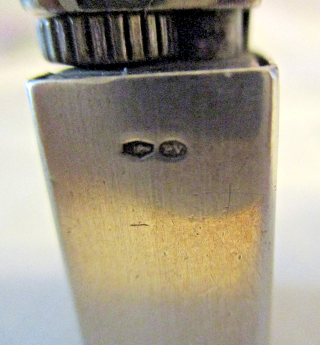 Art Deco Heavy Silver Lighter with Hall Marks ( Gamma) ?