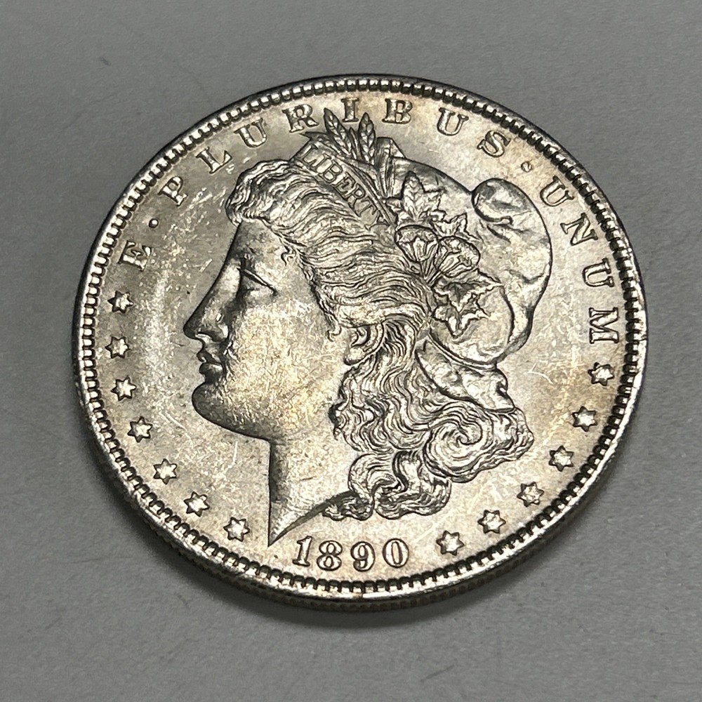 1890 $1 Morgan Silver Dollar BU Uncirculated