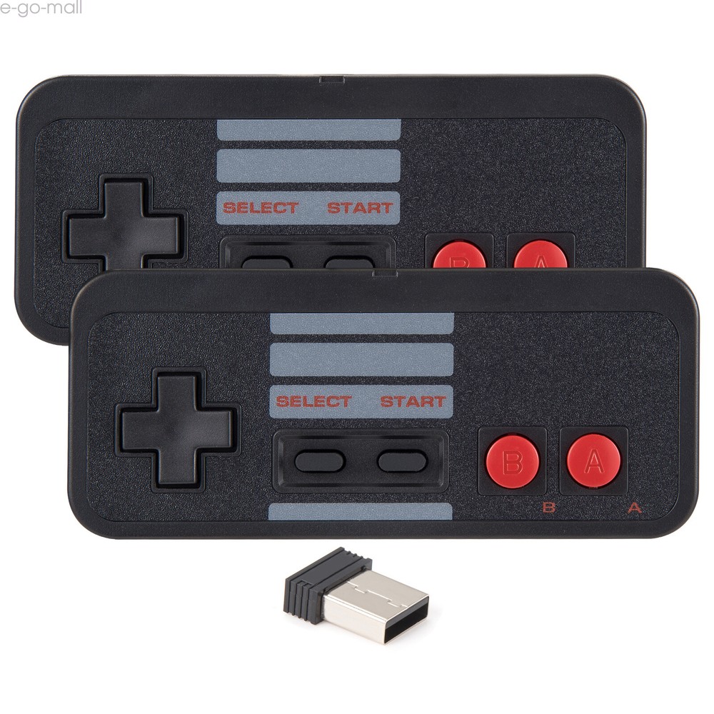 2Pack 2.4G Wireless NES USB Controller for PC Windows MAC iOS Raspberry Pi USB