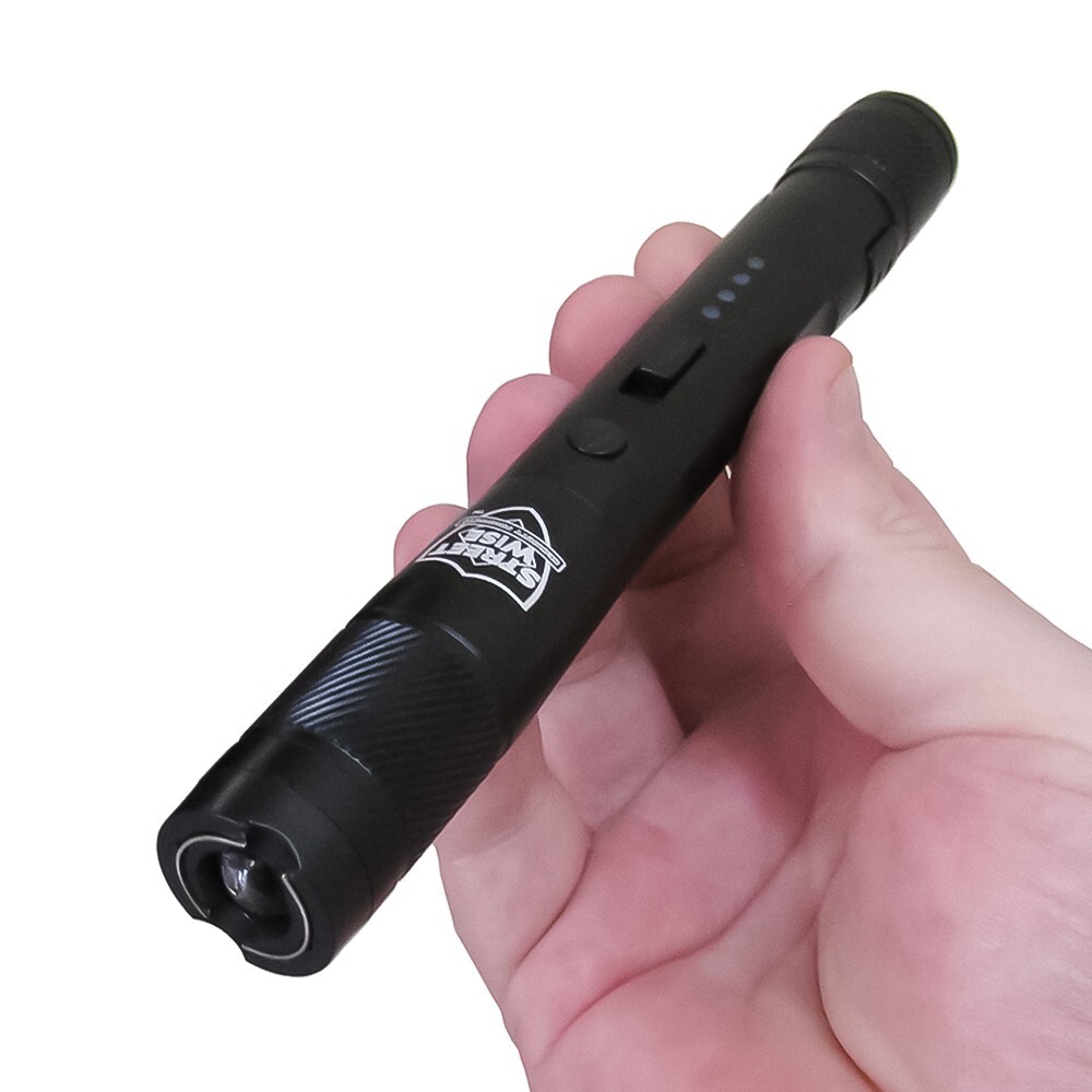 Streetwise Streetlight Stun Gun Flashlight 84,000,000 Military Grade USB - Black
