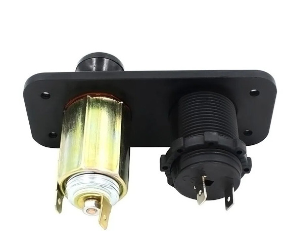 Marine 12V Cigarette Lighter Socket Plus 12V Accessory Socket Adapter