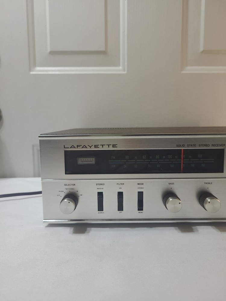 Vintage Lafayette LR-99A Solid-State Stereo Receiver Tested.