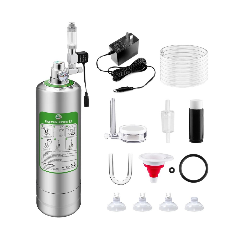 Pro 5L Aquarium CO2 Generator System, Complete Carbon Dioxide Reactor Kit wit...