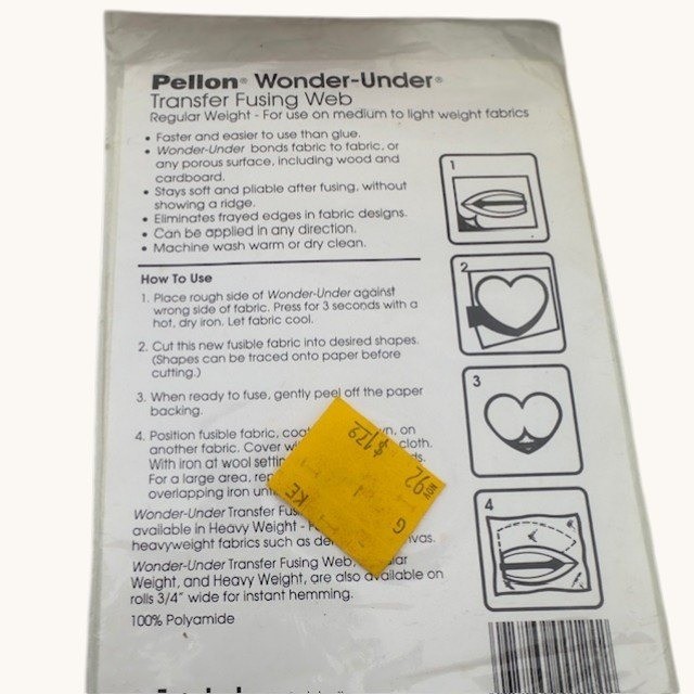 Pellon Wonder-Under Transfer Fusing Web Regular Weight Paper Backed Interfacing