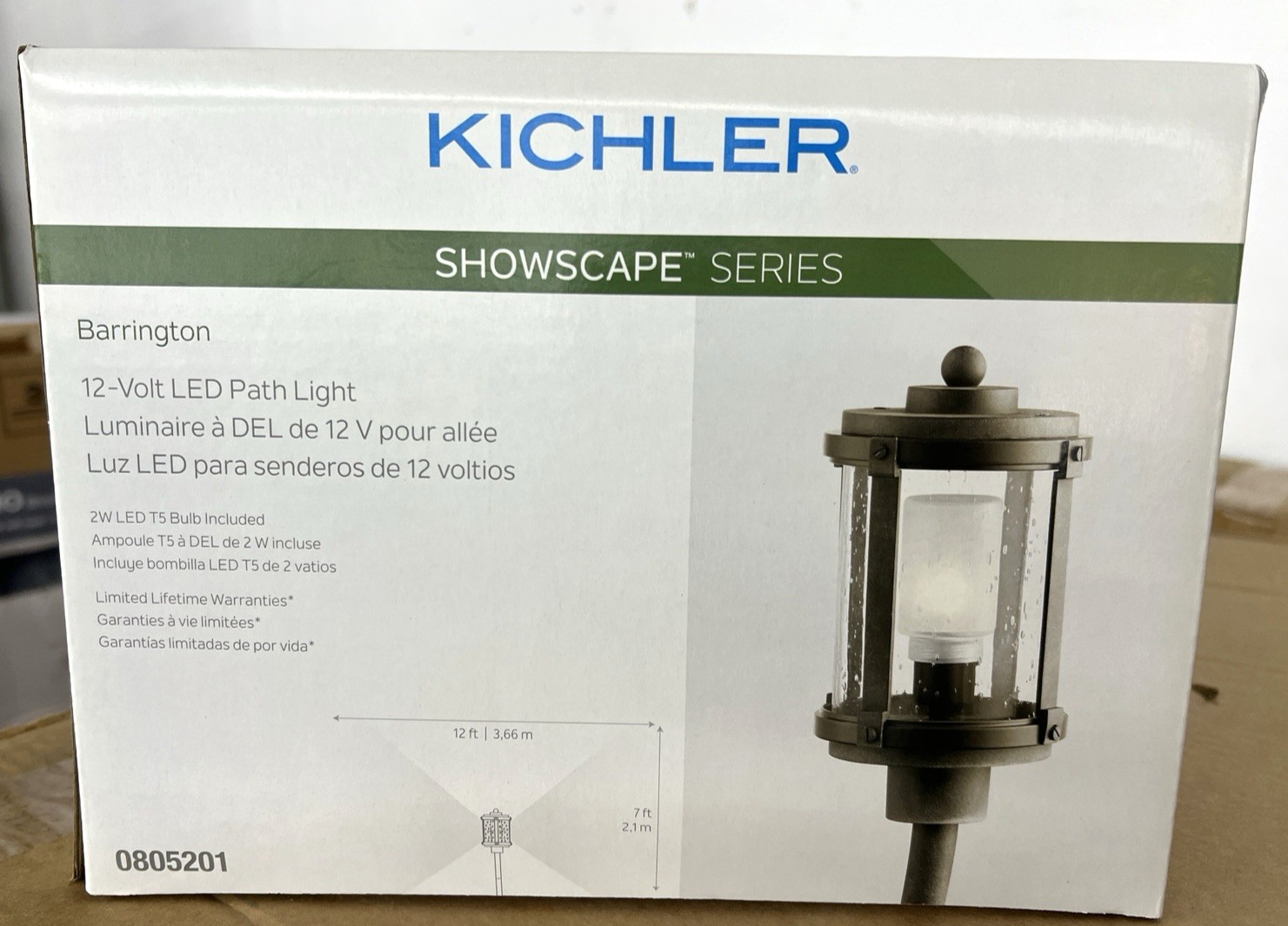 Kichler 180-Lumen 2-Watt Low Voltage Hardwired LED Outdoor Bronze Path Light