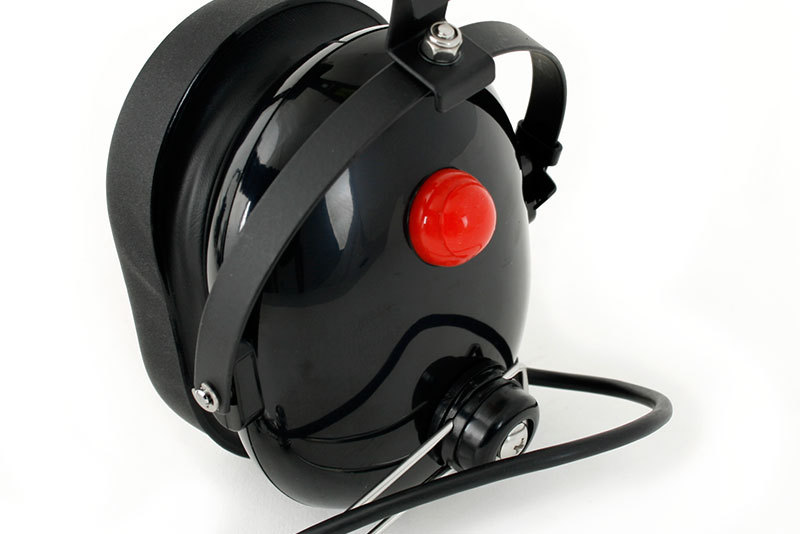 Rugged Over The Head Single Side Two Way Radio Headset Racing Communications