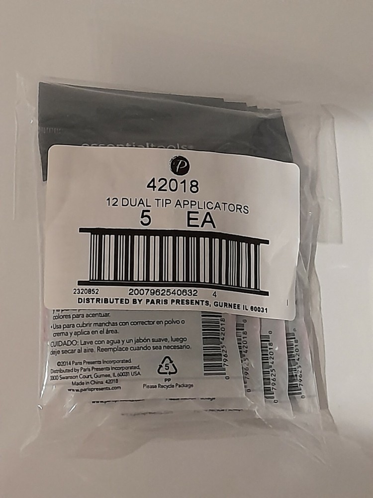 Essential Tools - 5 Packs/ 12 Dual Tip Applicators in each