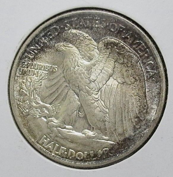Original Beautifully Toned High-Grade 1943 Walking Liberty Silver Half Dollar.