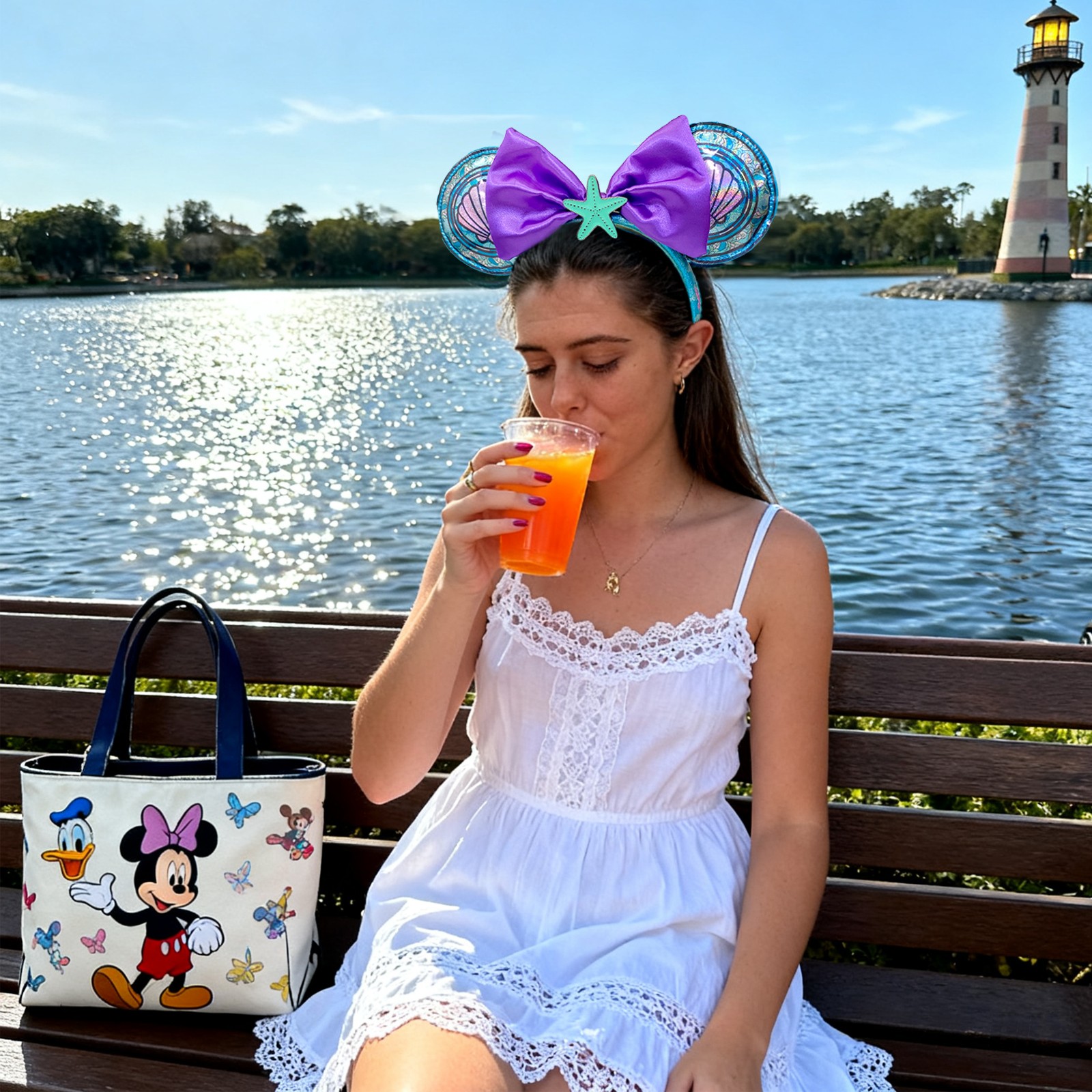 Disney- Loungefly The Little Mermaid Ariel Ear Princess Stained Glass Headband