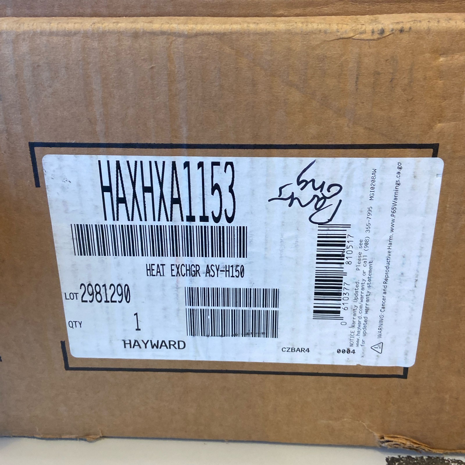 Hayward HAXHXA1153 H150 Heat Exchanger Assembly for H-Series ED1/ED2 Pool Heater