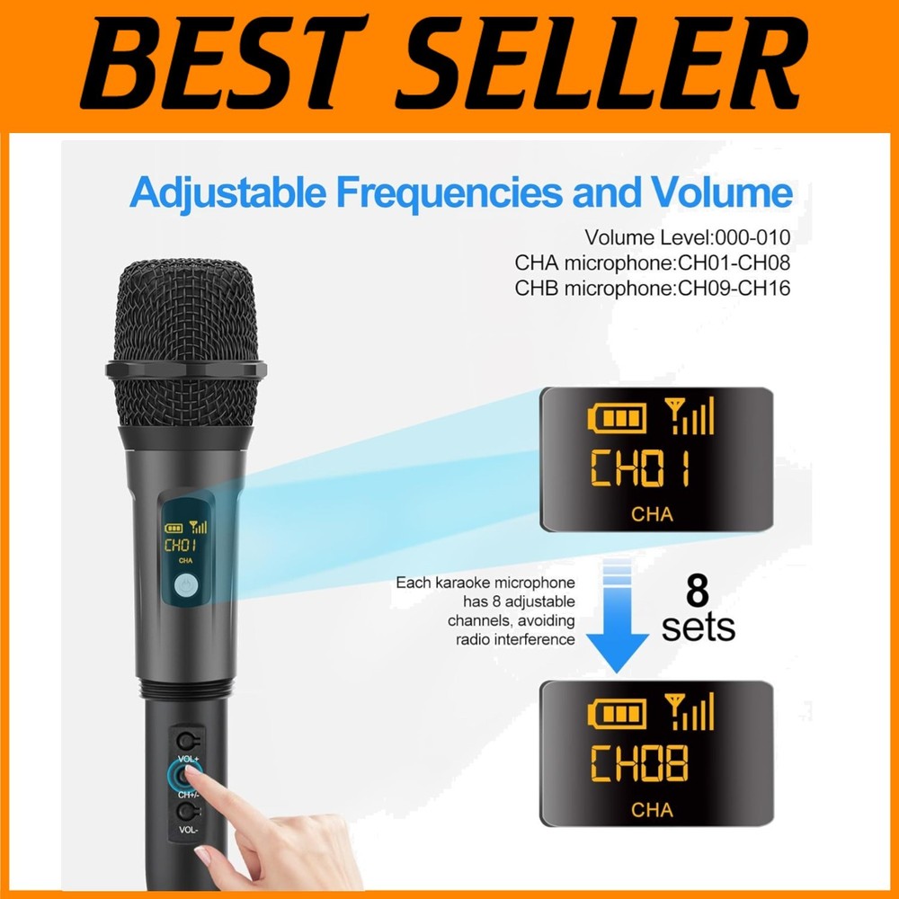 Professional Wireless Karaoke Microphone Set