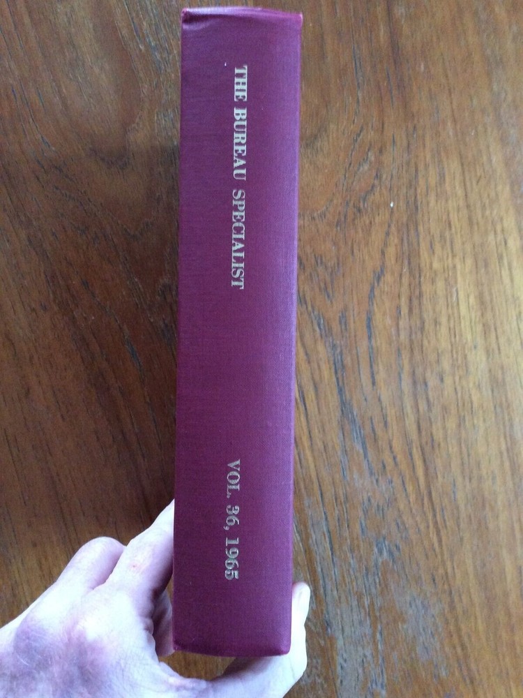 The Bureau Specialist, Vol. 36, 1965