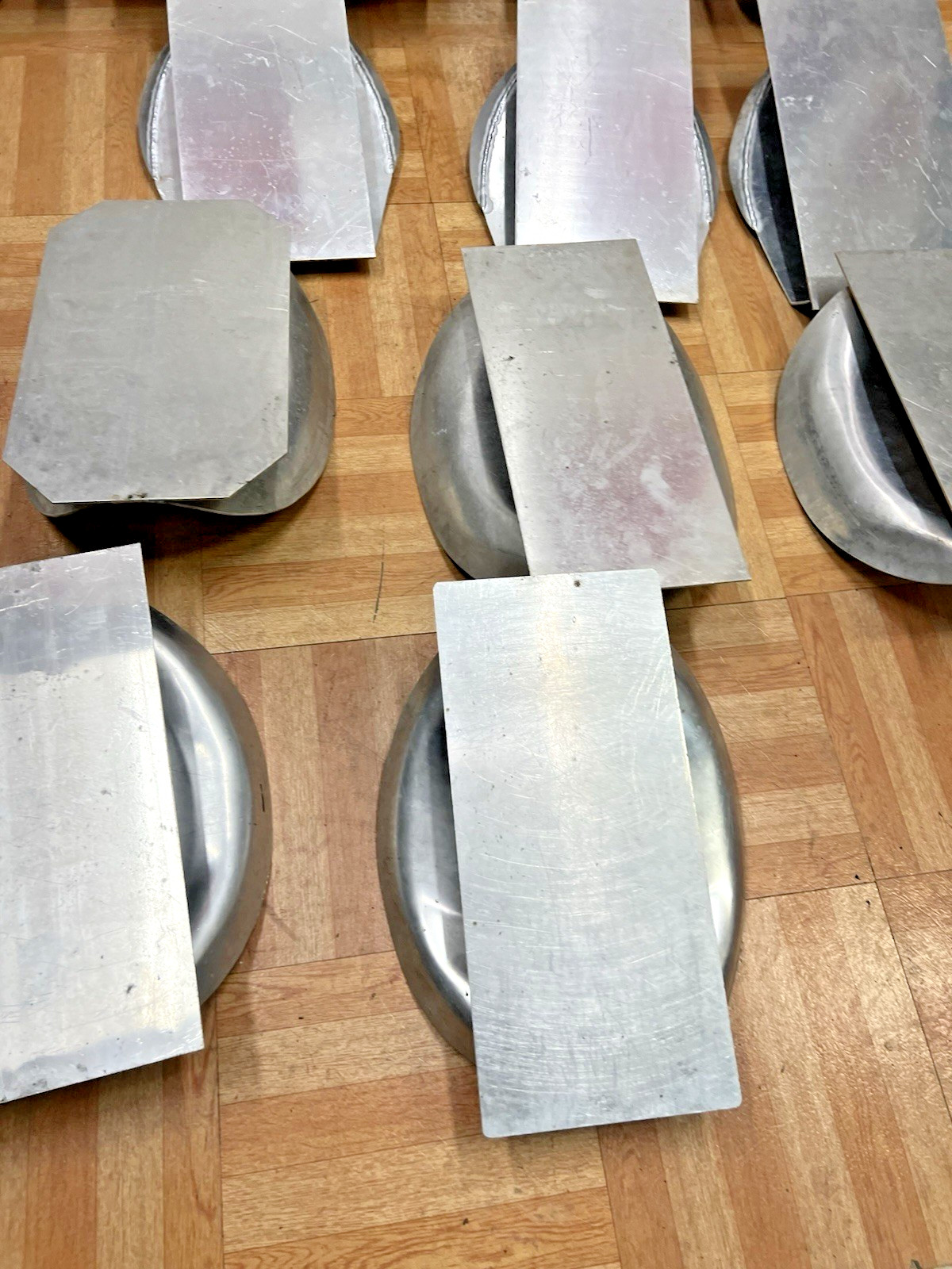 Vintage Aluminum Hat Mold Lot MILLINERY Cowboy factory industrial making metal