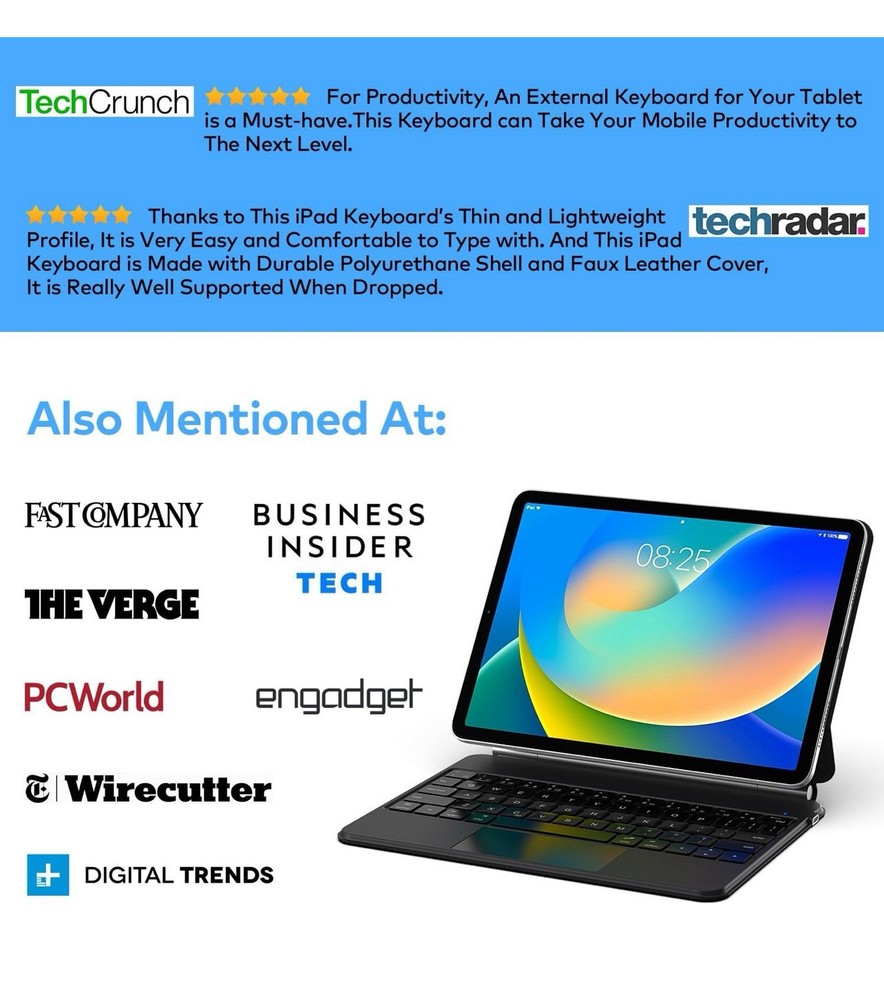 Keyboard Case for iPad 10th generation 2022