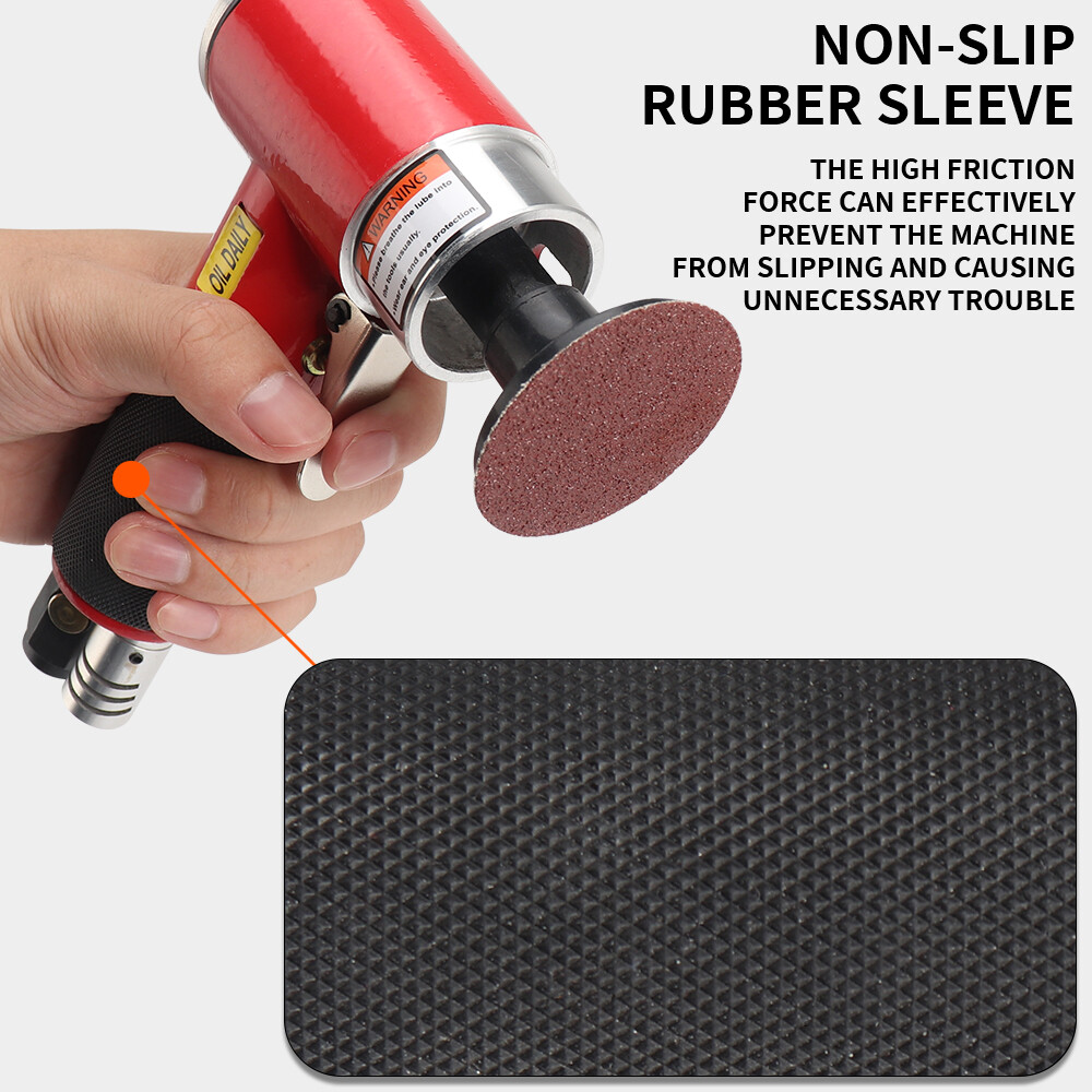 Mini Orbital Sander Grinder Polisher Kit, 2" Air Right Angle Surface Prep Tools
