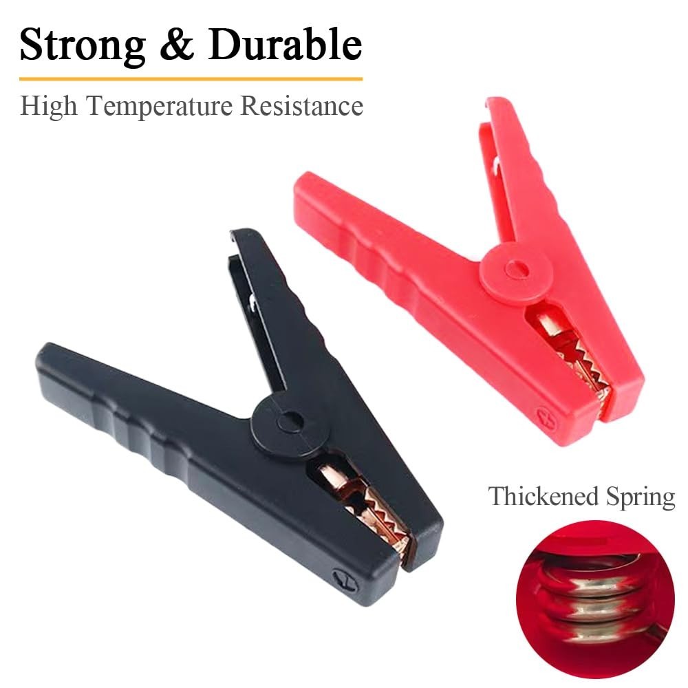 Jumper Cables with Adapter Compatible with Dewalt 20V Battery, 1.3FT 8AWG..