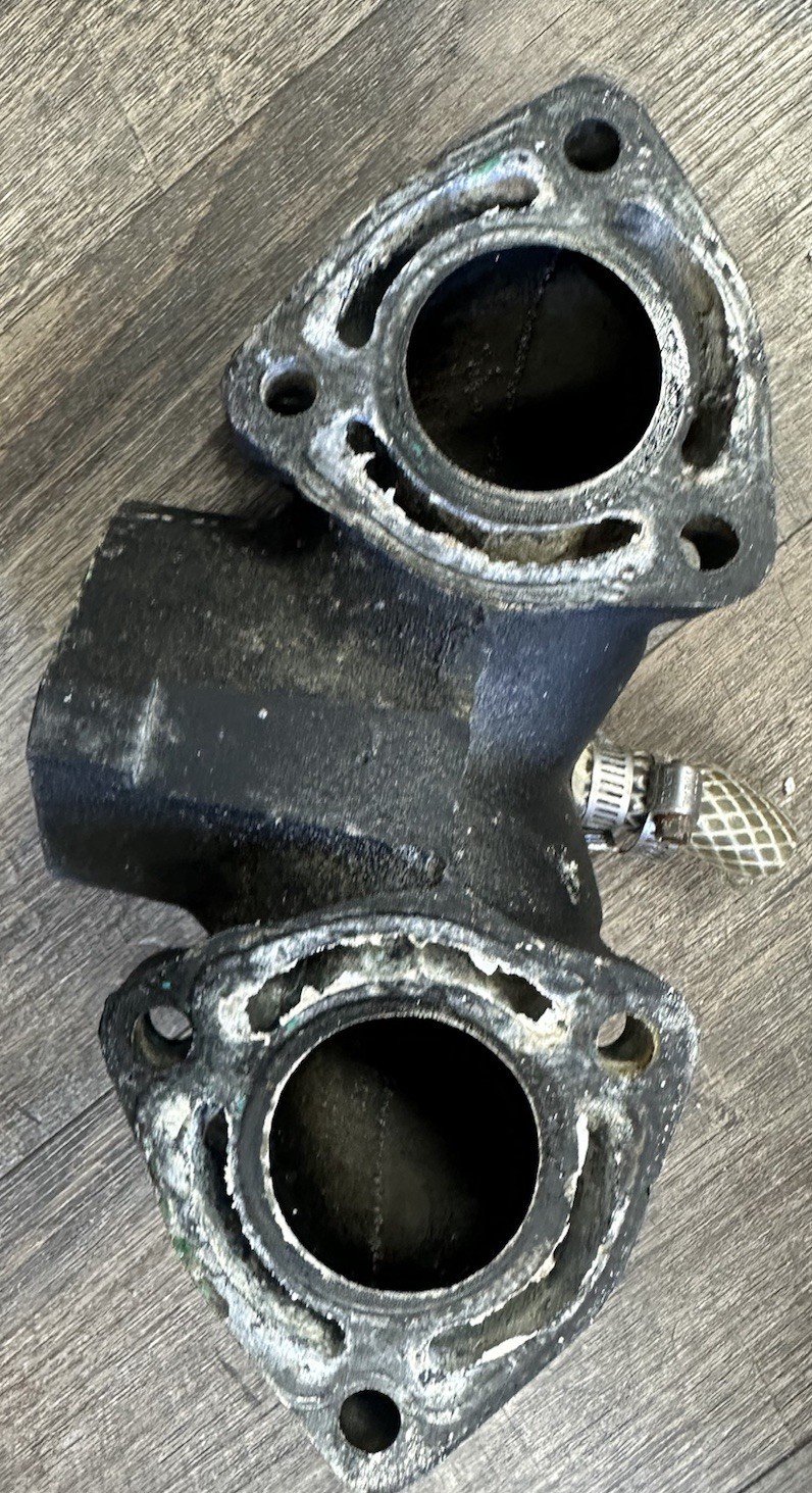 Kawasaki 650 SC, TS Coffman exhaust pipe muffler manifold