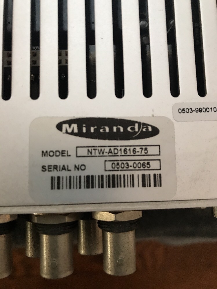 miranda network Digital Audio NTW-AD1616-75