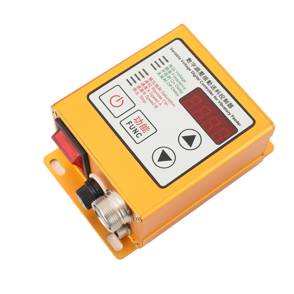 Electromagnetic Vibrating Feeder Shaking Feeding Machine w/Controller 110V 30W