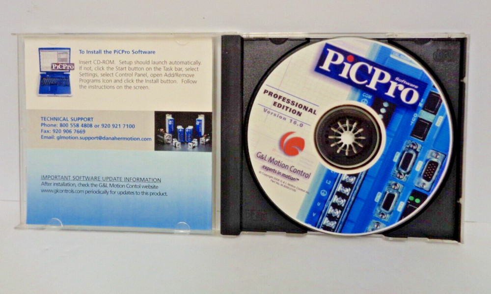 G&L MOTION CONTROLS M.3000.0100 VERSION 16.0 PROGRAMMING SOFTWARE