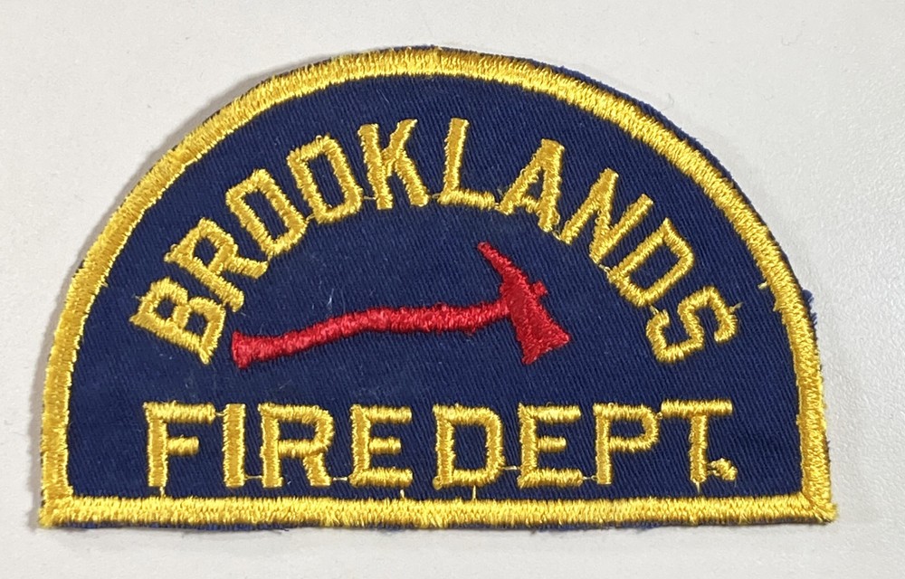 Vintage Brooklands Michigan Fire Dept Patch