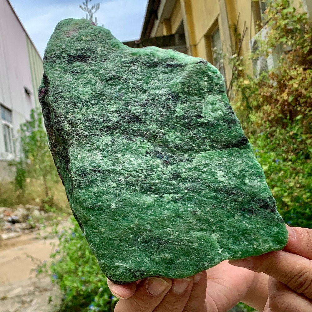 3.77LB Natural green Ruby zoisite (anylite) crystal sample Healing