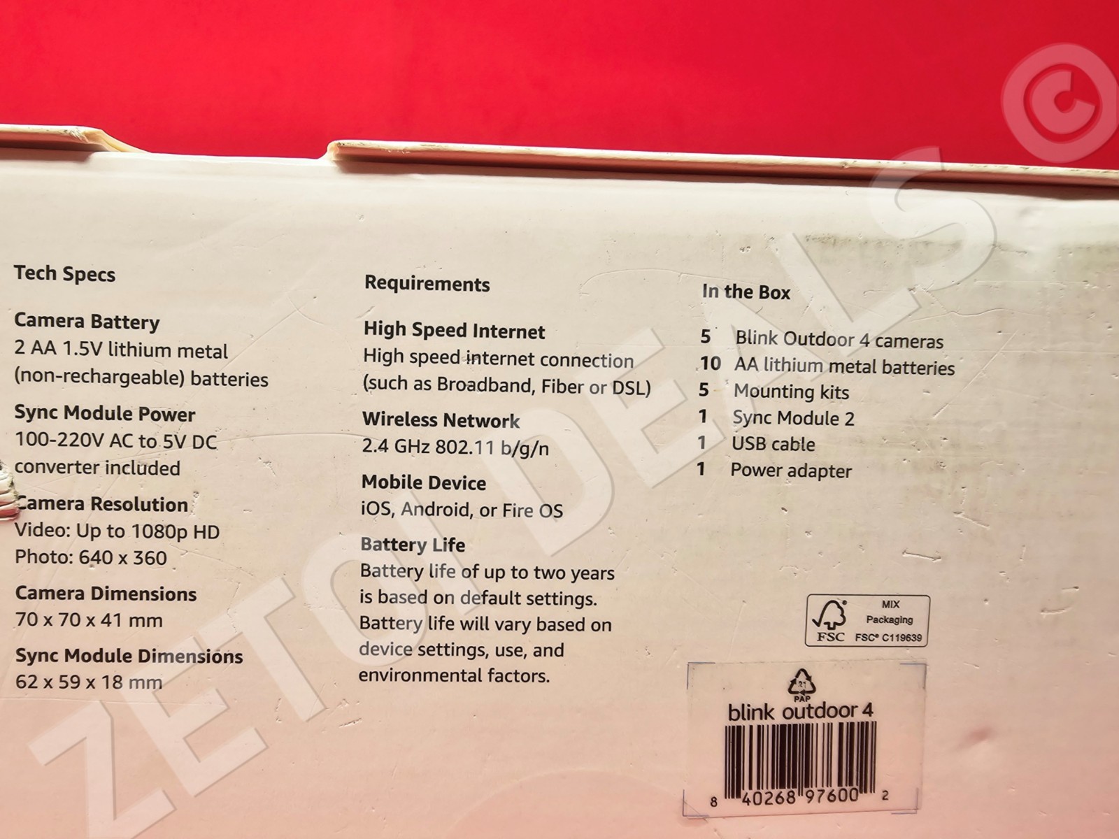 **BRAND NEW** Blink Outdoor 4 - Battery-Powered Smart Security 5-Camera System