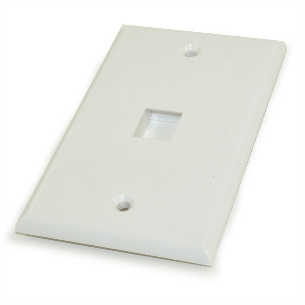Wallplate: Keystone 1 Hole - White