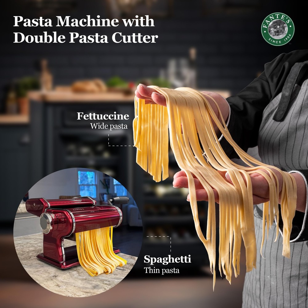 Aunt Gina's Pasta Machine Red